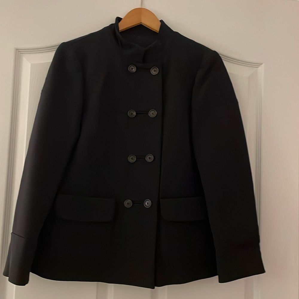 Pink Tartan Double Breasted Short Swing Peacoat